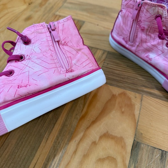 Barbie Ground Up High Top Canvas Sneakers Shoes Youth Size 5 - Picture 7 of 14